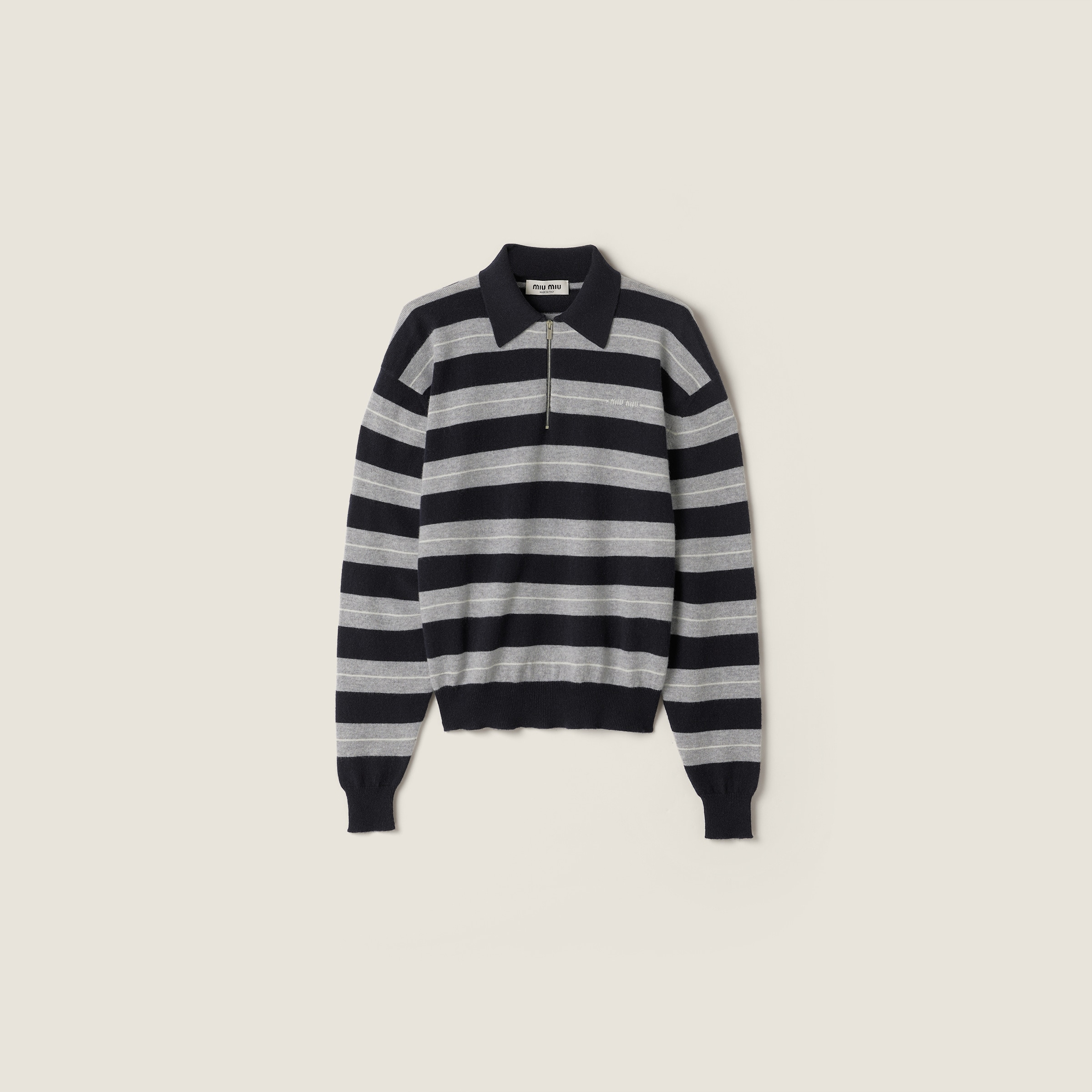 Cashmere polo shirt - 1