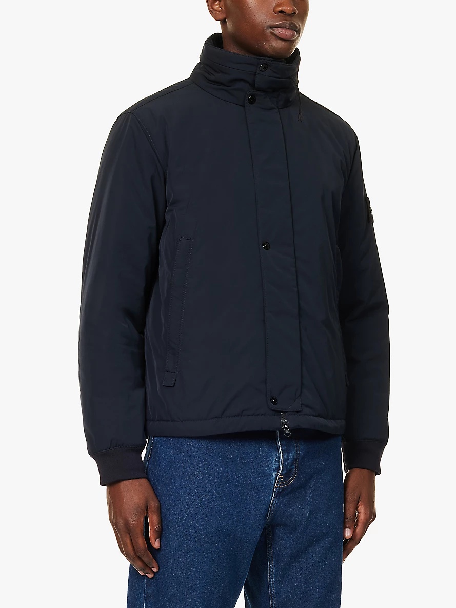 Brand-patch padded shell jacket - 3