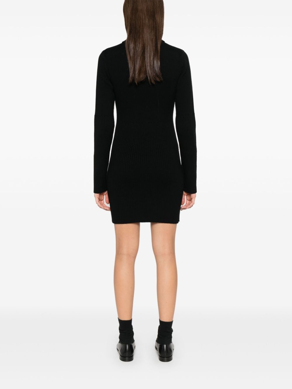 ribbed-knit mini dress - 4