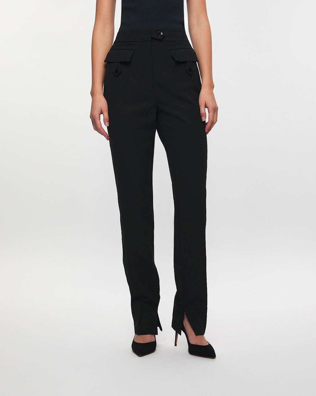 Trousers Light Twill Suiting  Black - 2