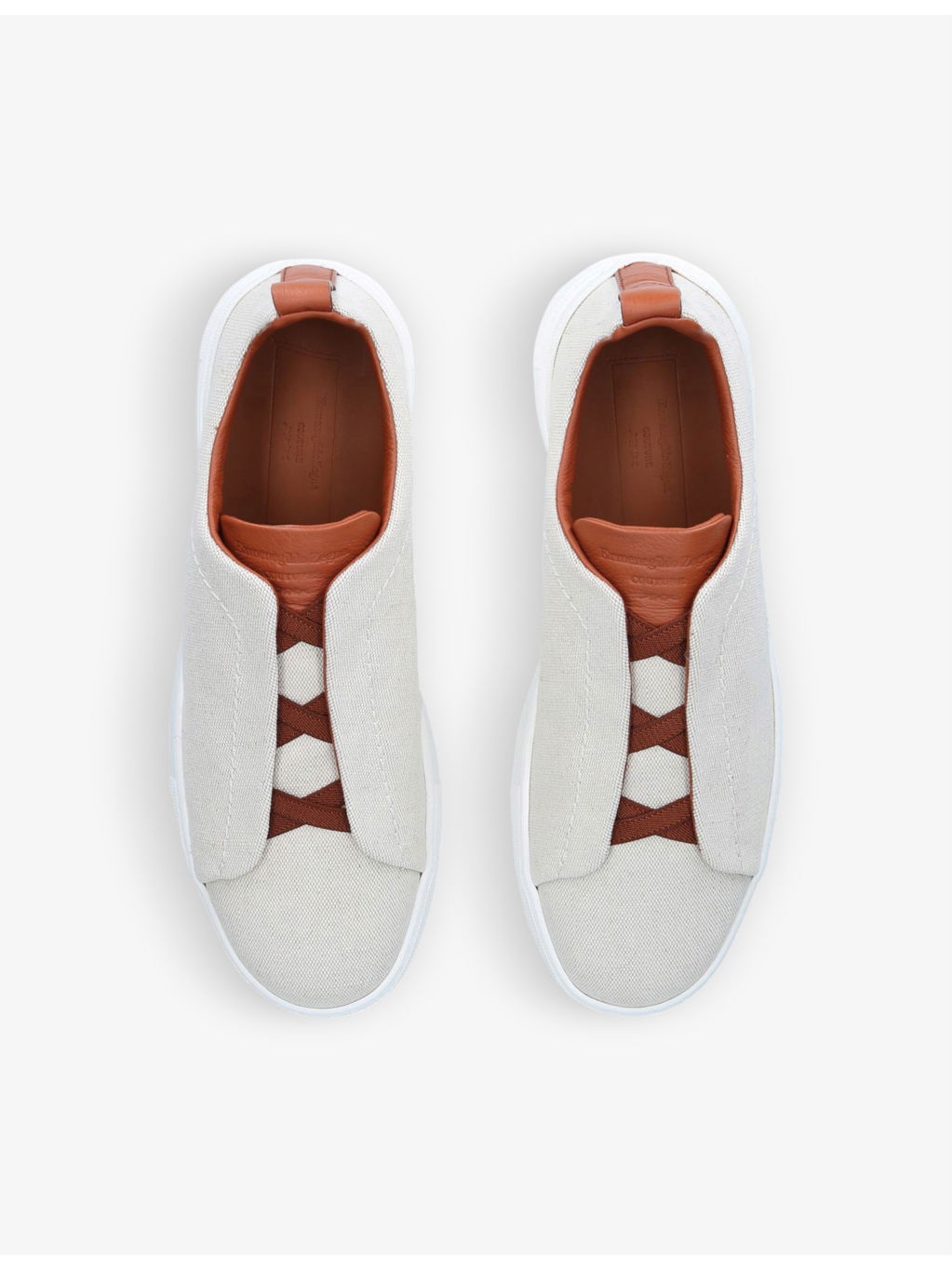 Triple Stitch canvas low-top trainers - 2