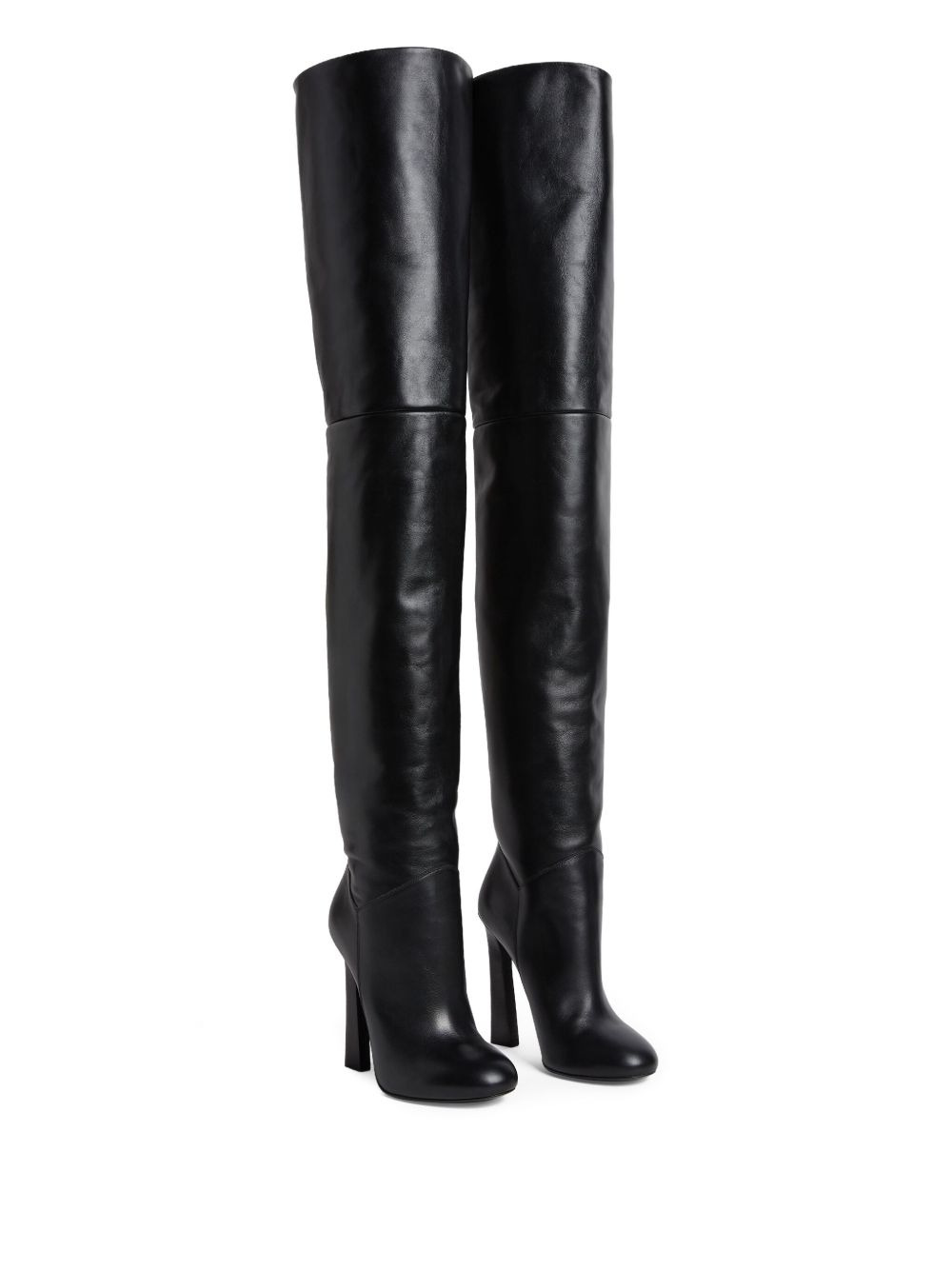 Twin over-the-knee heeled boots - 2