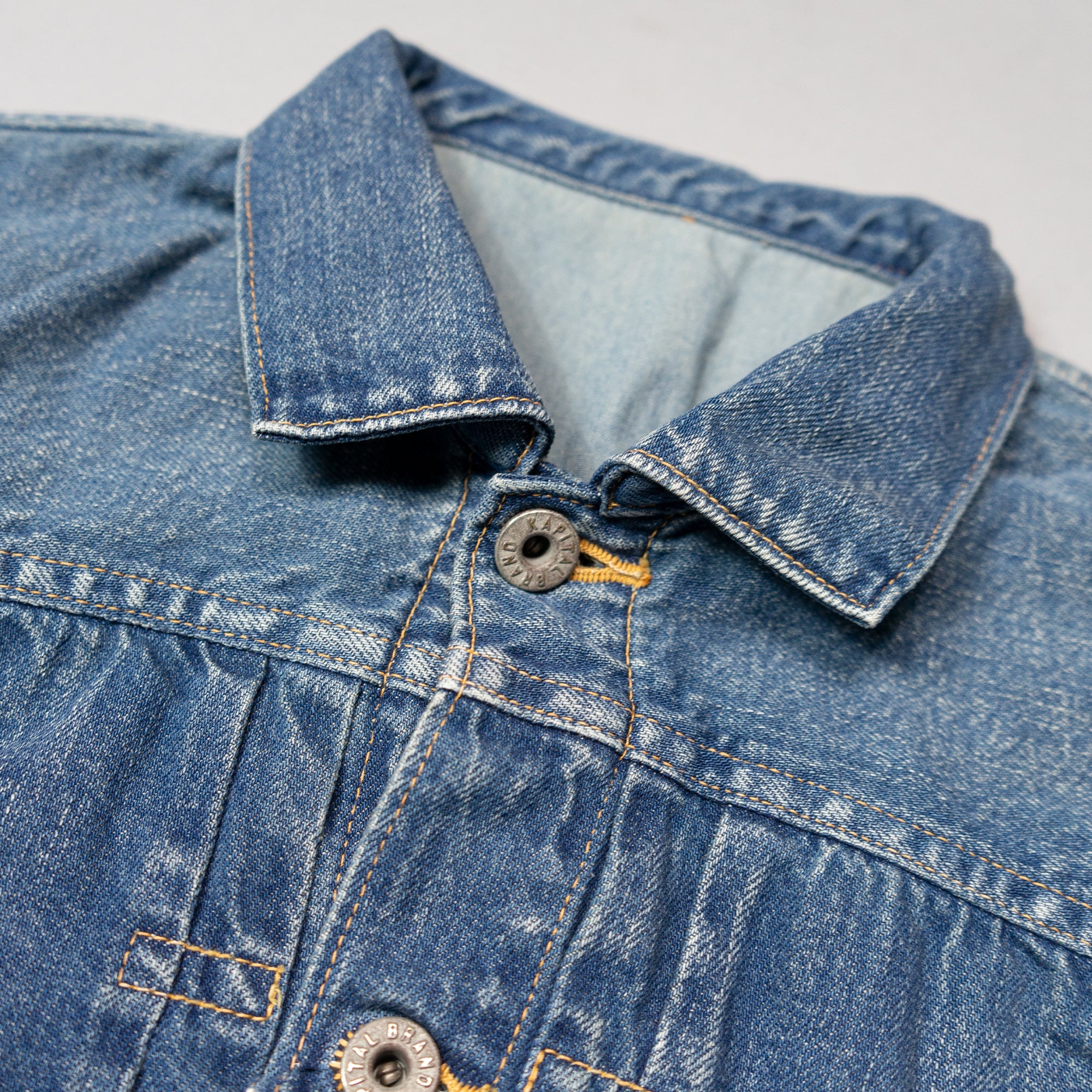 11.5oz DENIM WINDOWPANE 1st JACKET - 3