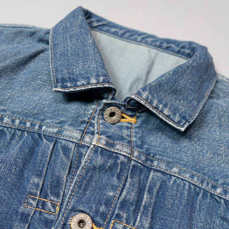 11.5oz DENIM WINDOWPANE 1st JACKET 3