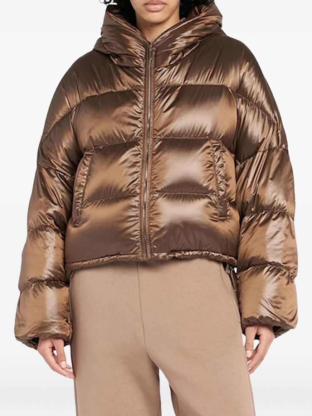 hooded puffer jacket - 2