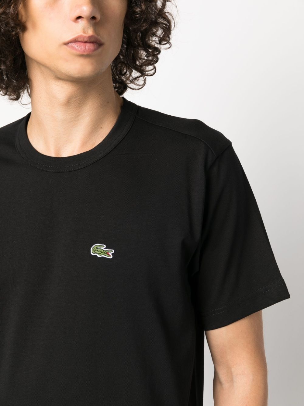 x Lacoste asymmetric-hem T-shirt - 5
