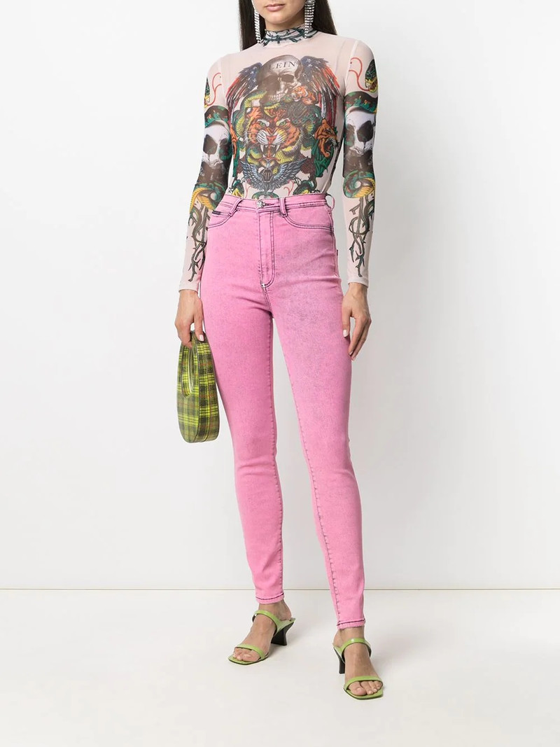 PHILIPP PLEIN high waisted jeggings outlook