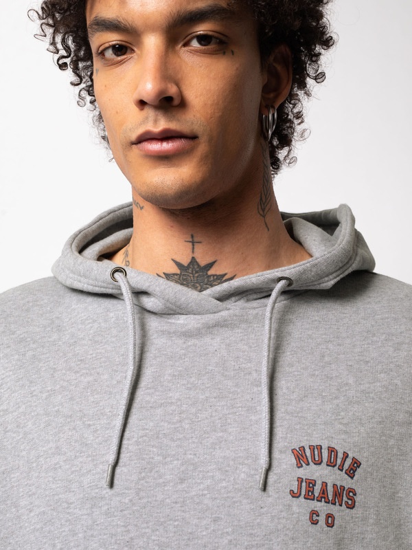 Franke Logo Hoodie Greymelange - 8