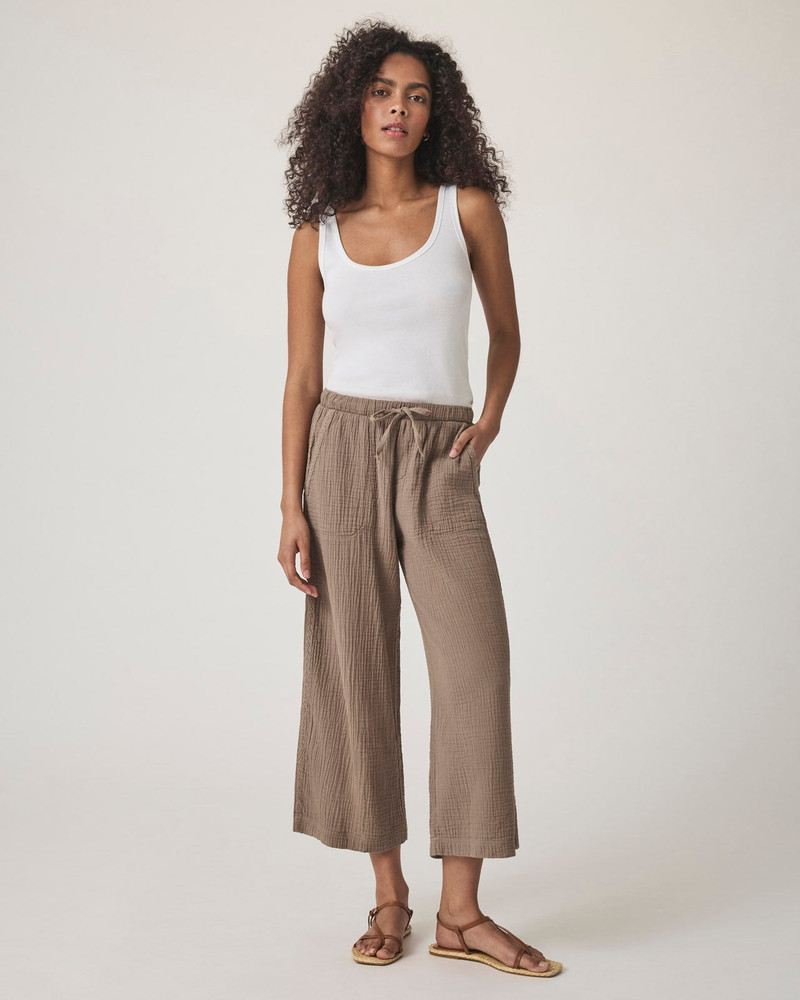 Splendid Kit Gauze Crochet Palazzo Pant outlook