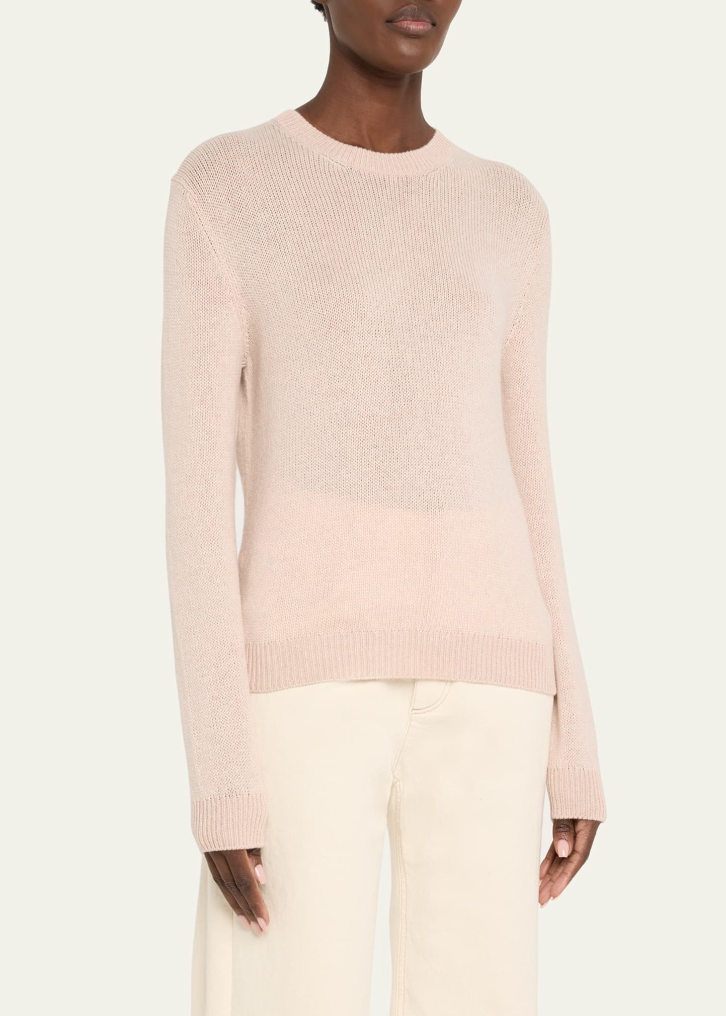 Fobello Crewneck Baby Cashmere Top - 4