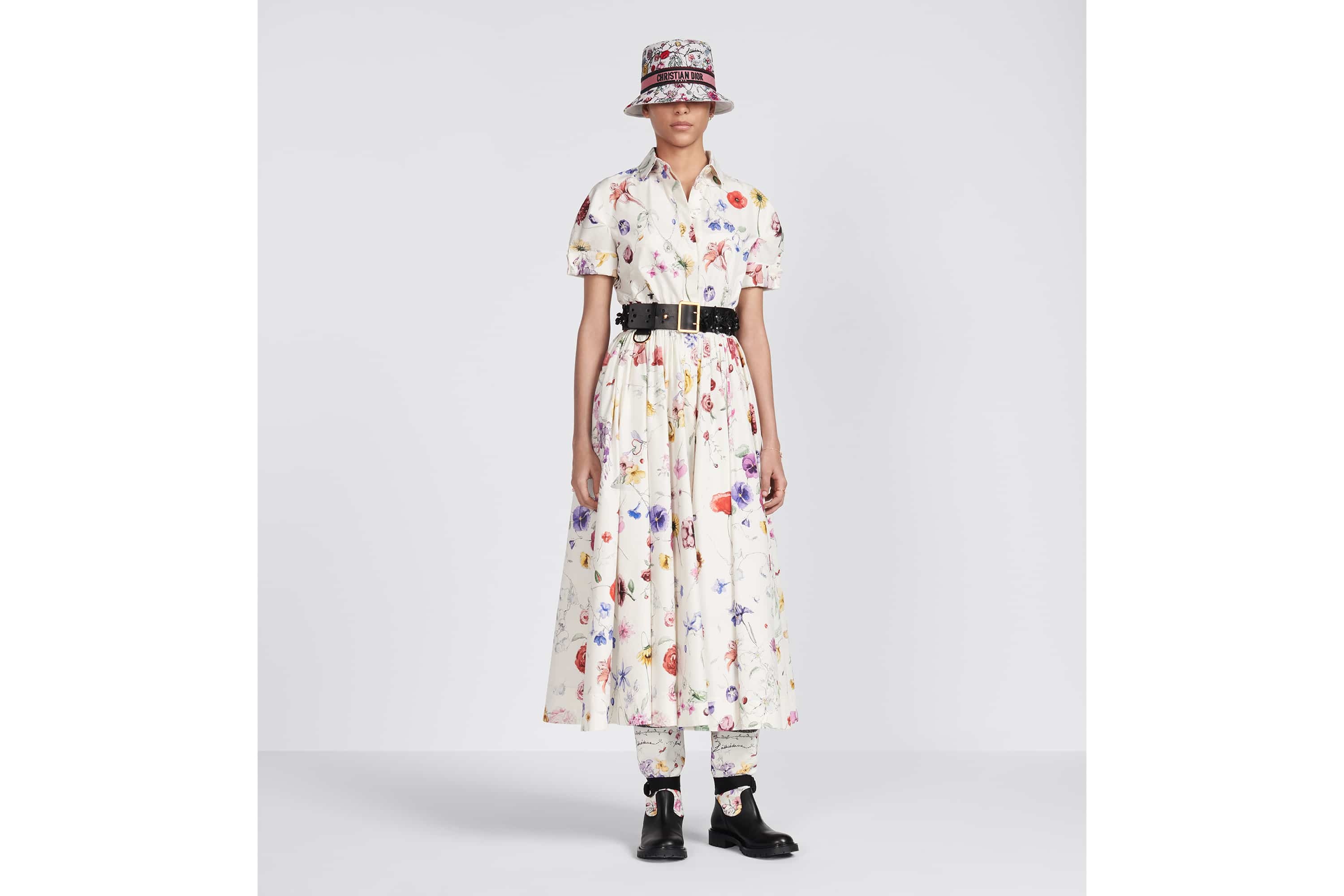Belted Mid-Length Dress - 4