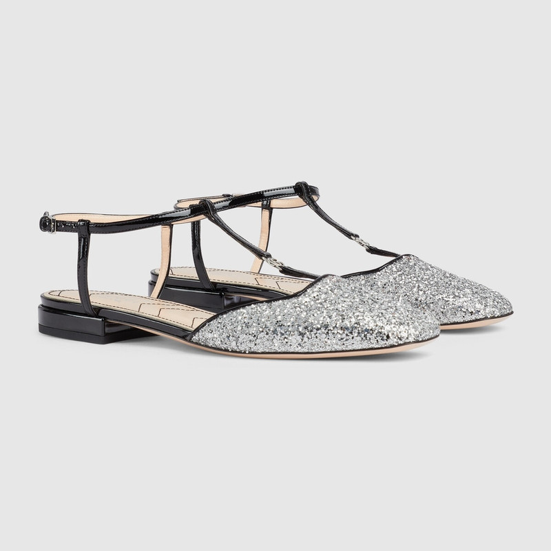 Women's Double G ballet flat 2