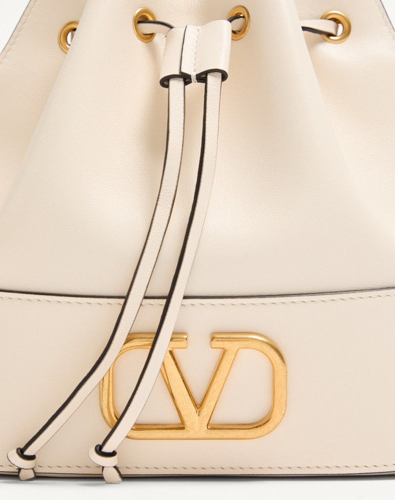 MINI VLOGO SIGNATURE BUCKET BAG IN NAPPA LEATHER 7