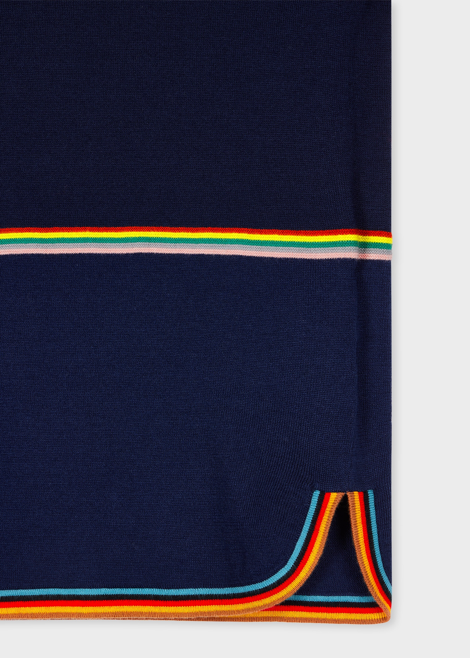Navy 'Signature Stripe' Knitted Shirt - 2