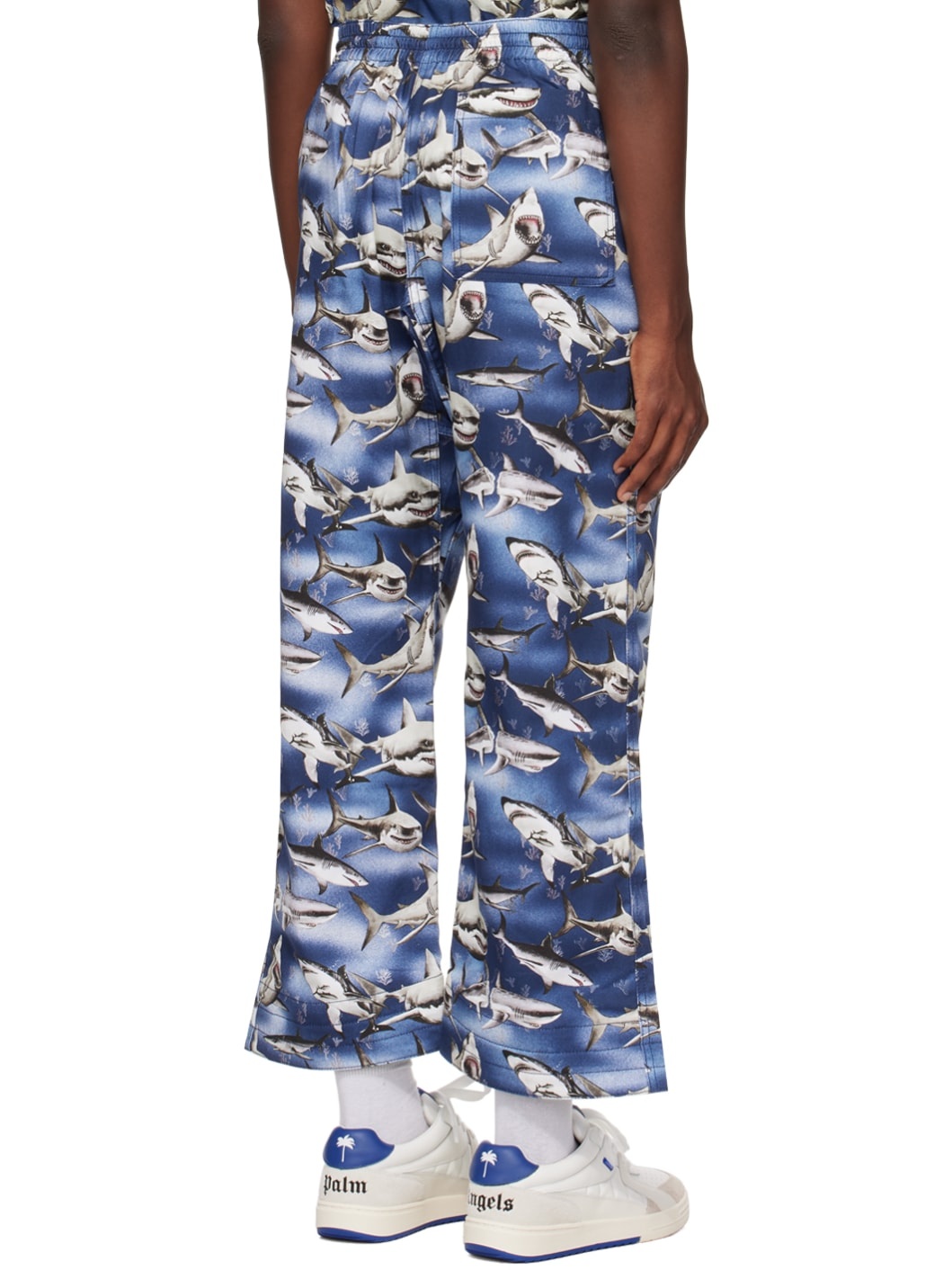 Blue & Black Sharks Trousers - 3