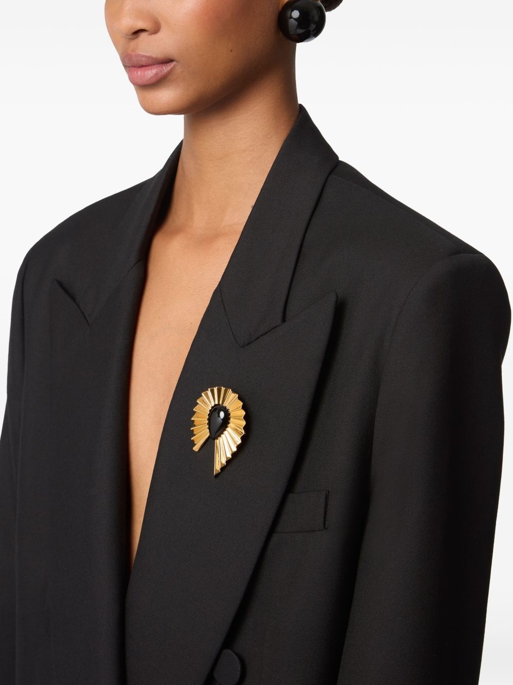 Fluid Wing brooch - 3