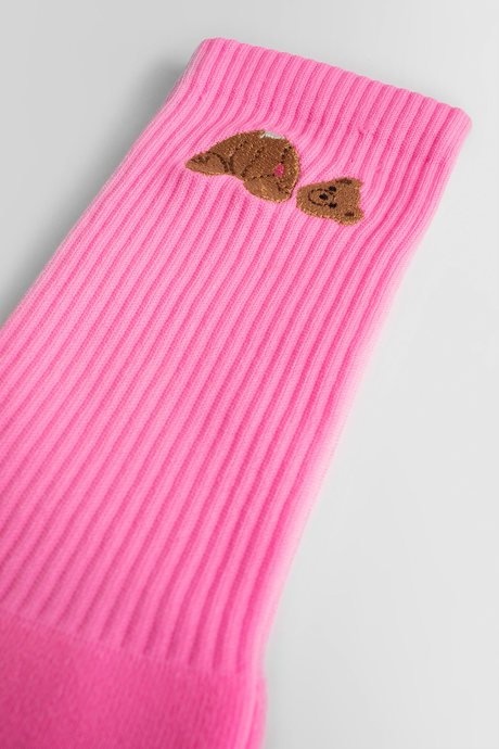 Palm angels women's fuchsia bear socks - 2