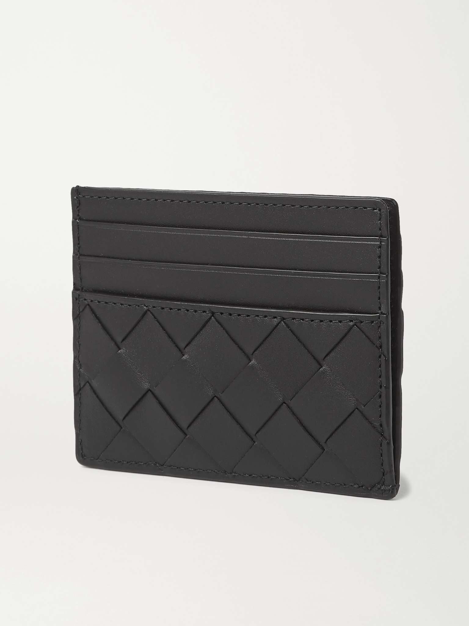 Intrecciato Leather Cardholder - 3