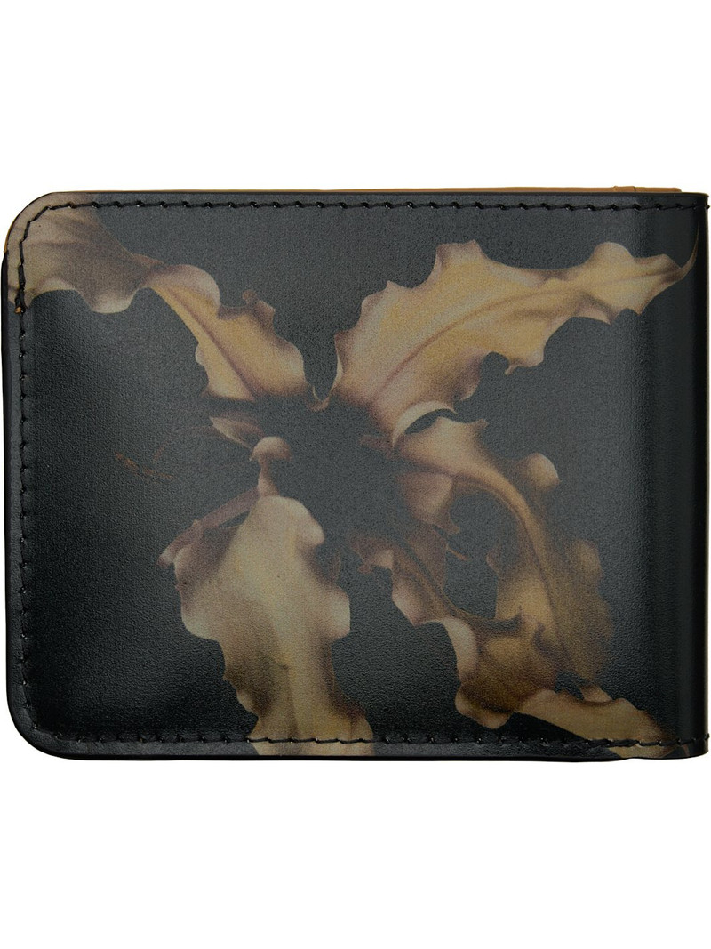 Dries Van Noten Black & Khaki Floral Wallet outlook