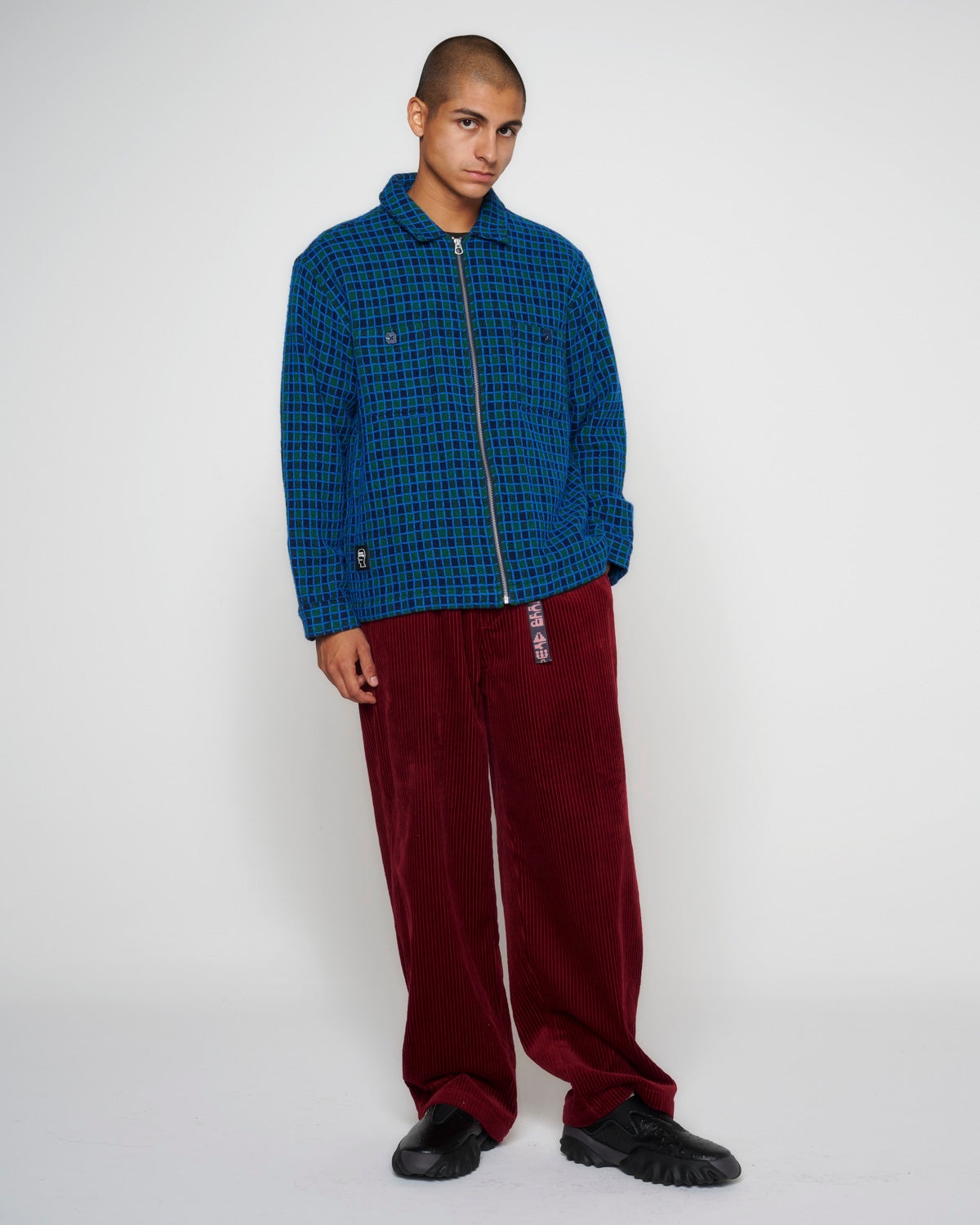 Check Mate Flannel Zip Shirt - Navy - 7
