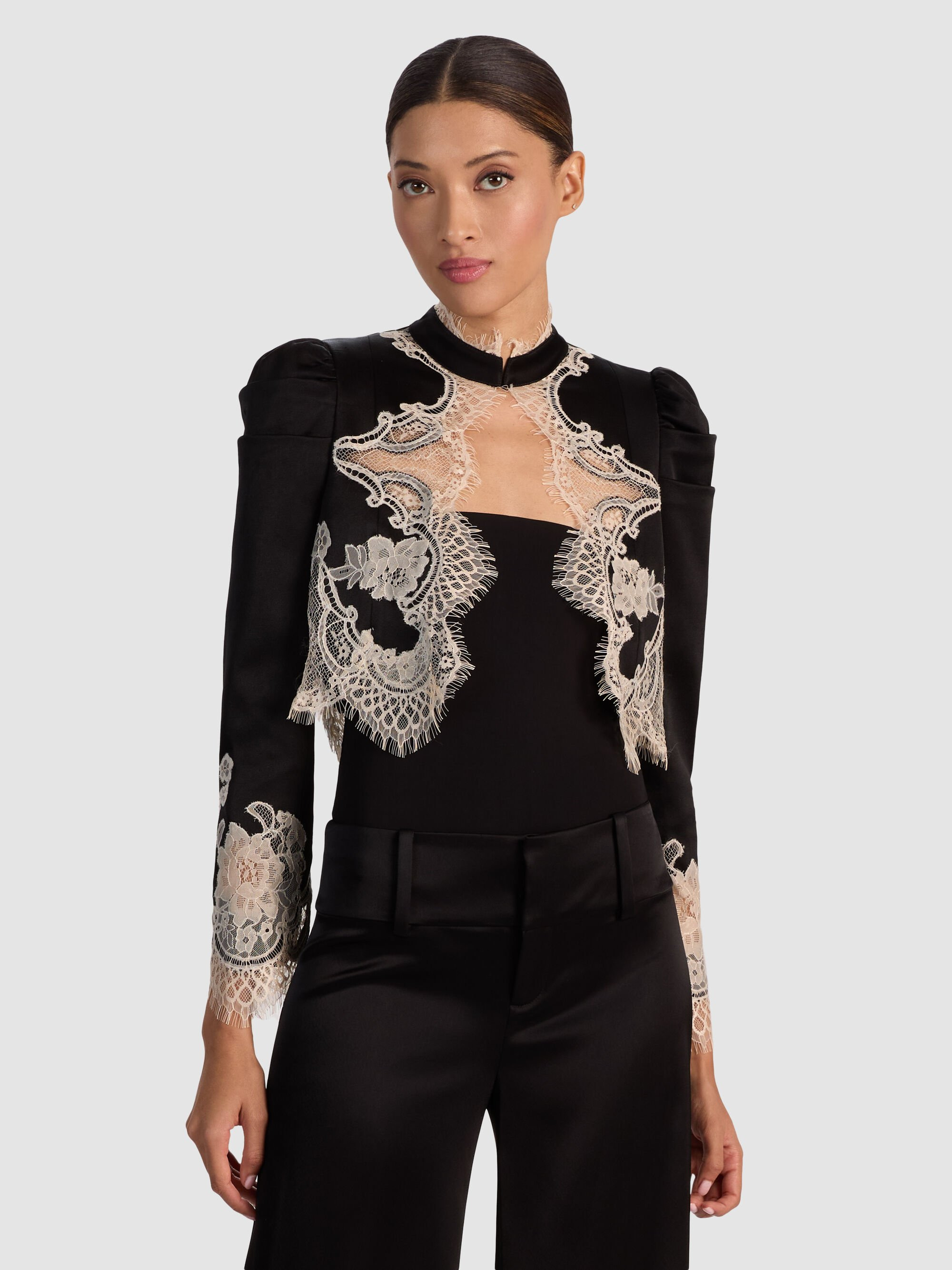 THOMASINA LACE TRIM JACKET - 2