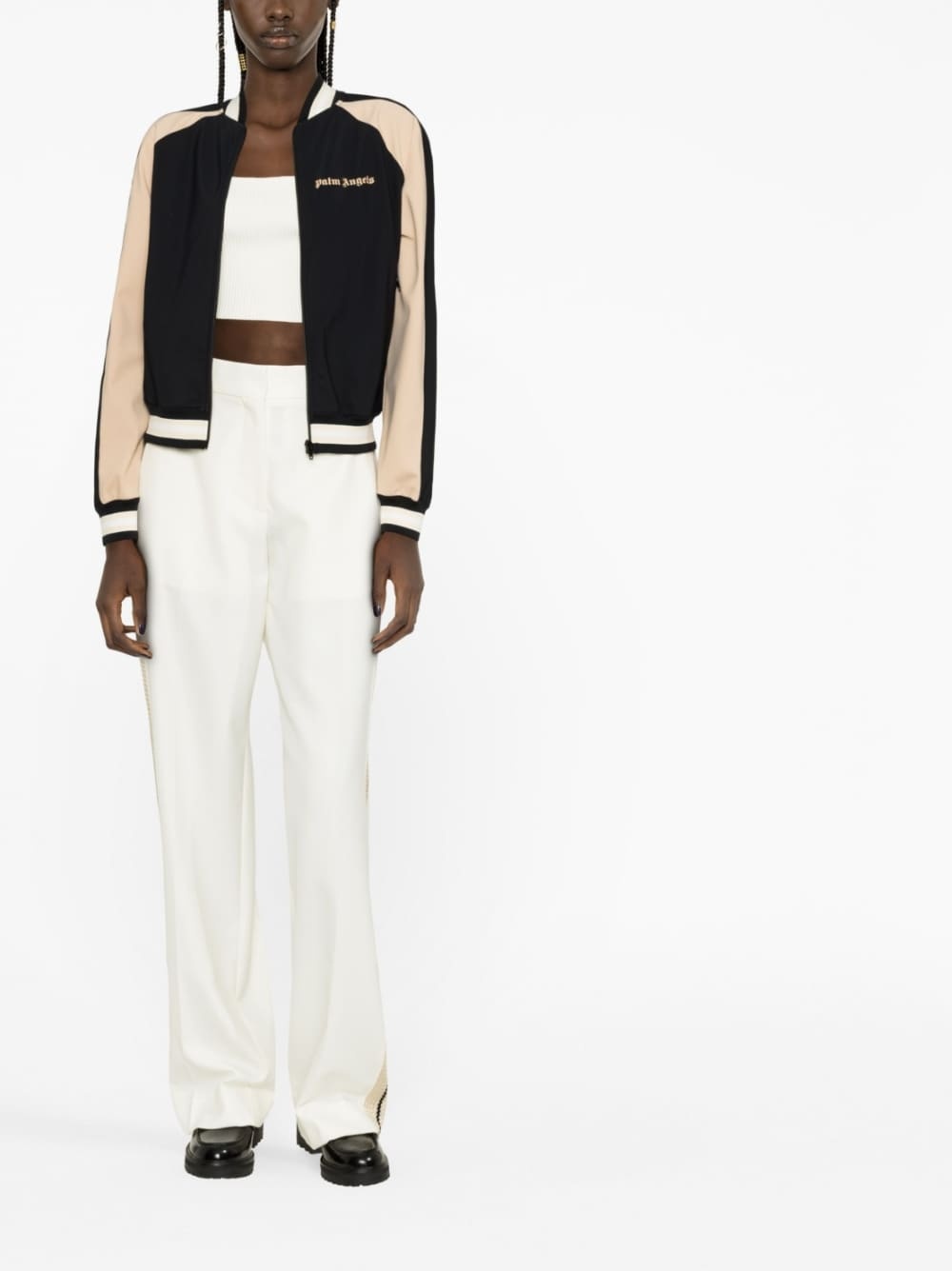 side-stripe trousers - 2