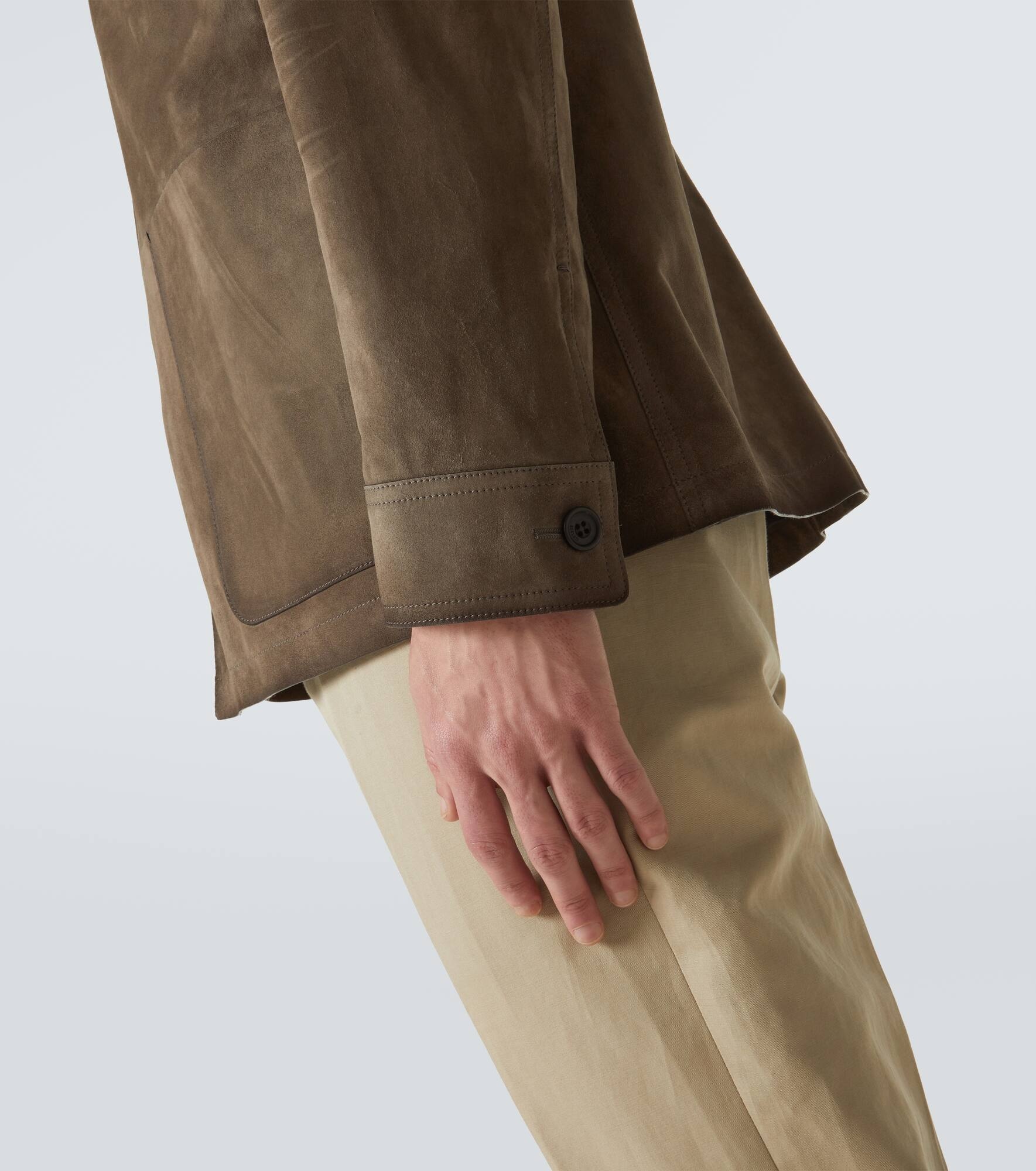 Patina suede jacket - 7