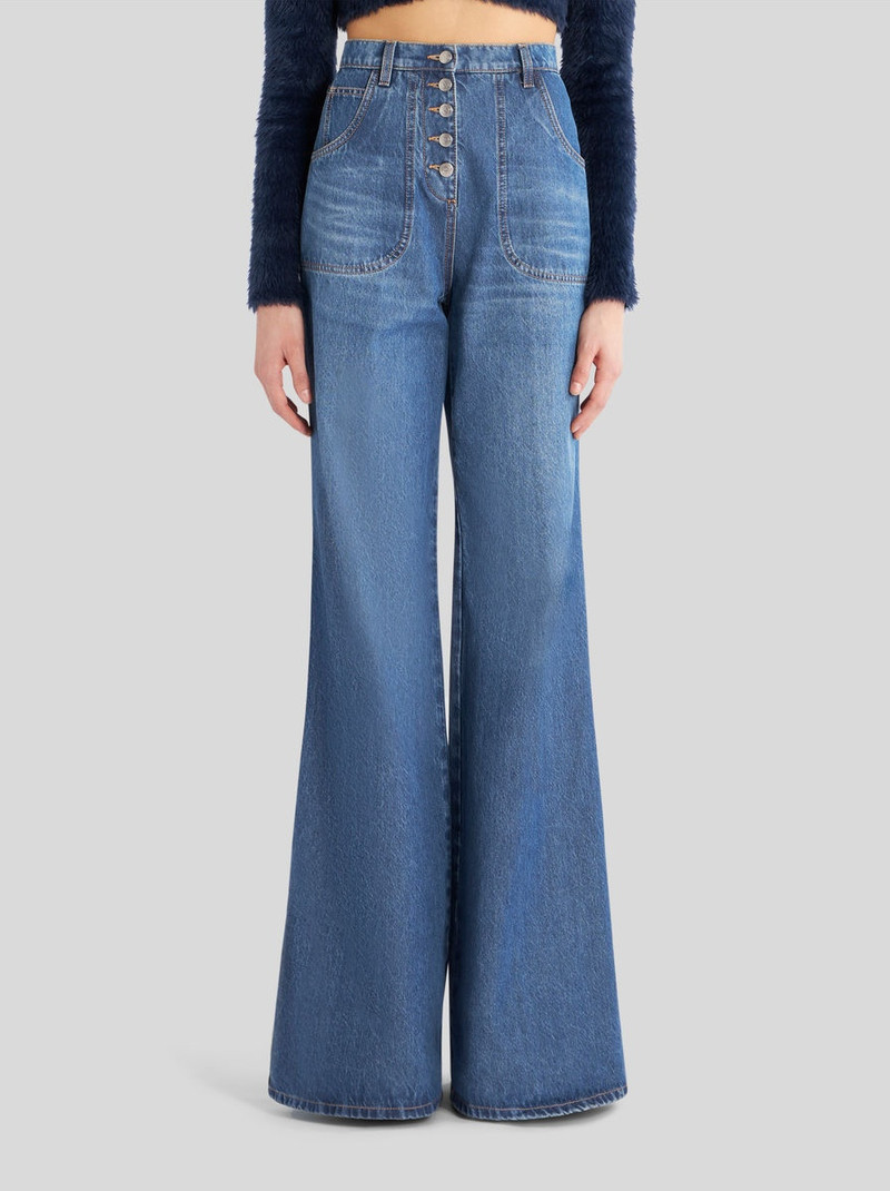 Etro FLARED JEANS WITH EMBROIDERY outlook