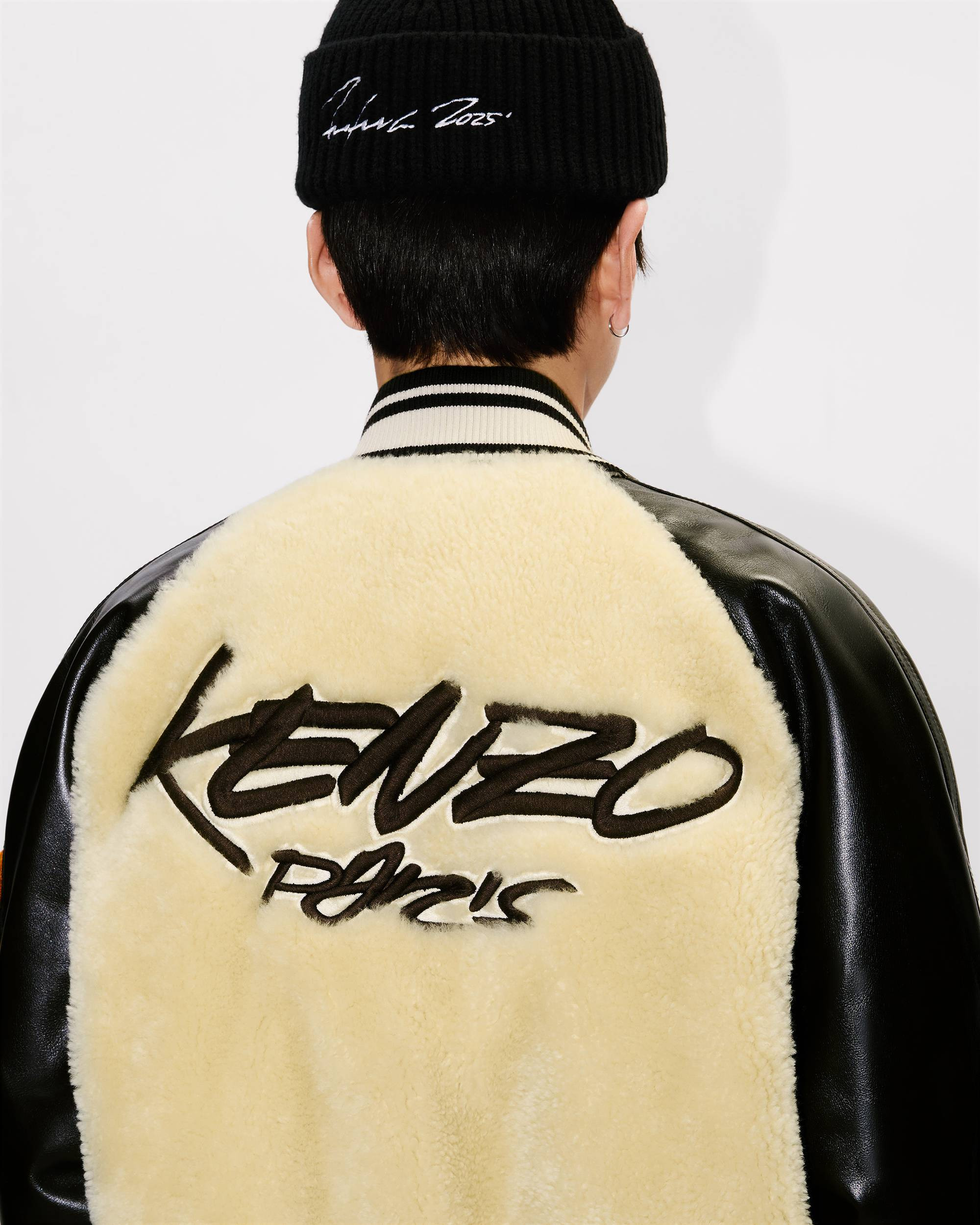 'Kenzo x Futura 2000' genderless shearling varsity - 15