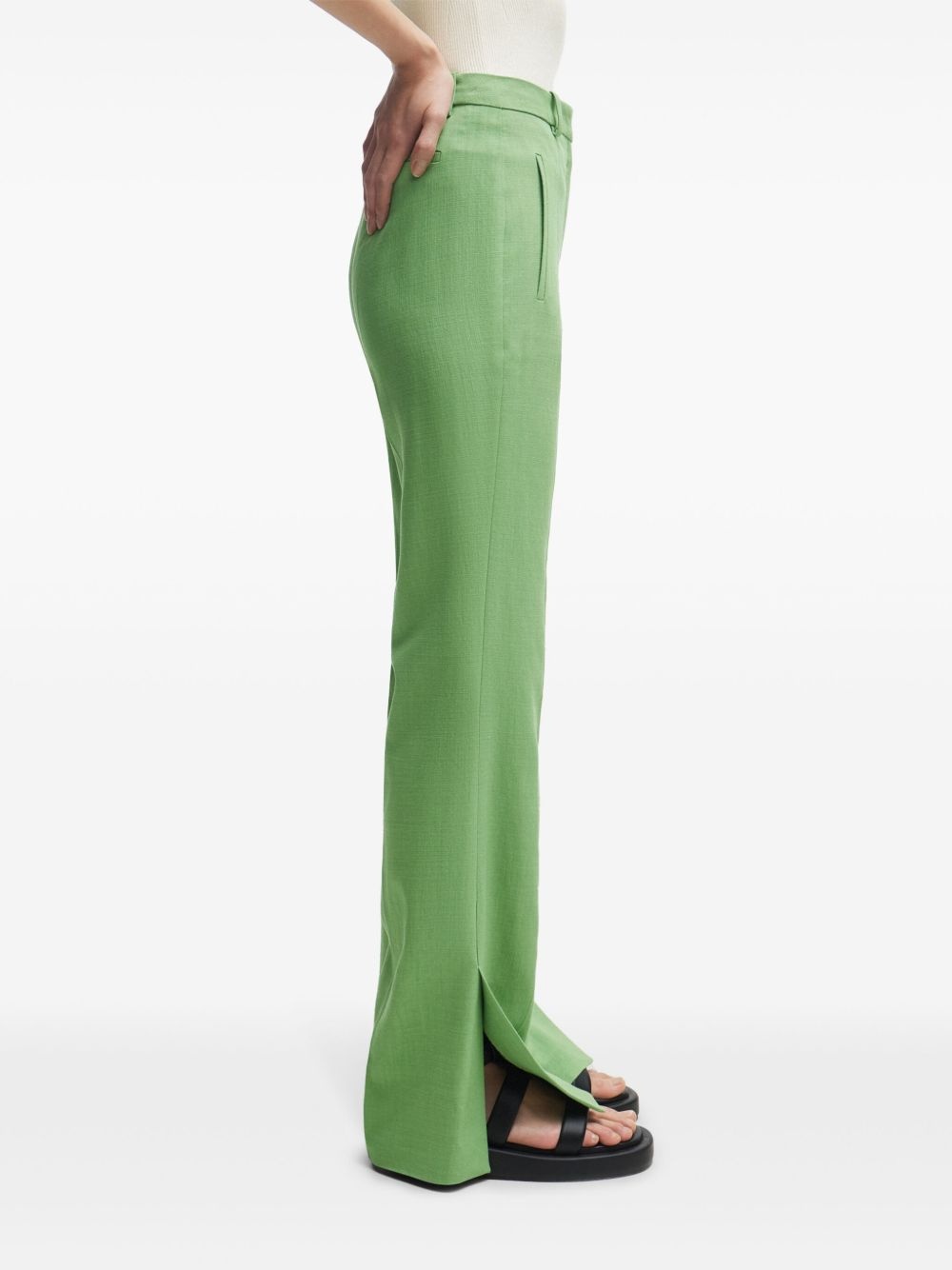 flared tailored trousers - 4