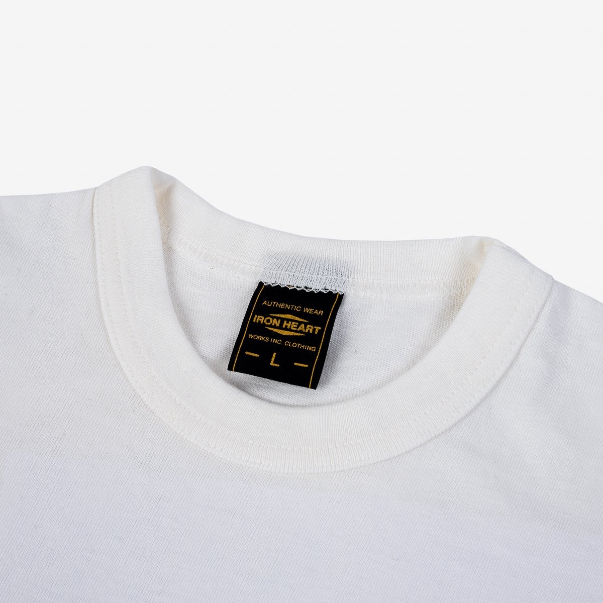 IHPT-634-WHT 6.5oz 634 Cut Printed Loopwheel Crew Neck T-Shirt - White - 7