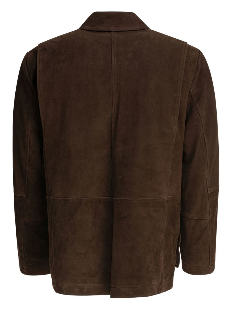 Vince suede-leather flap-pocket jacket outlook