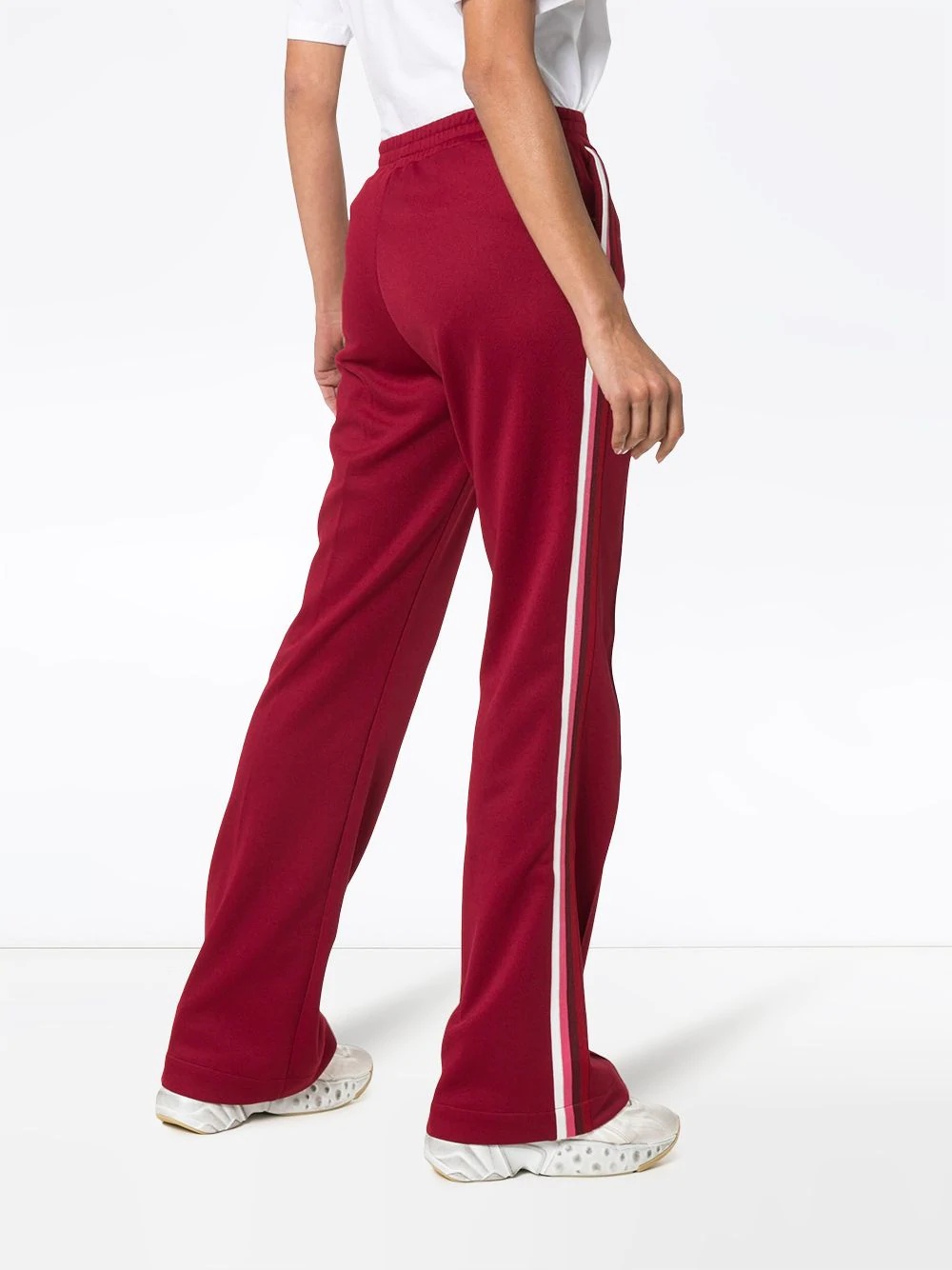 Side stripe cotton-blend track pants - 4