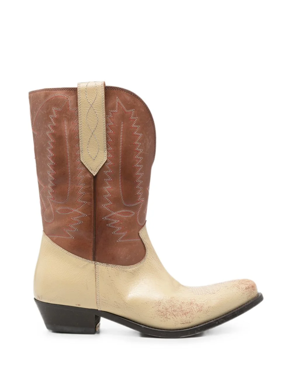 Wish Star embroidered leather boots - 1
