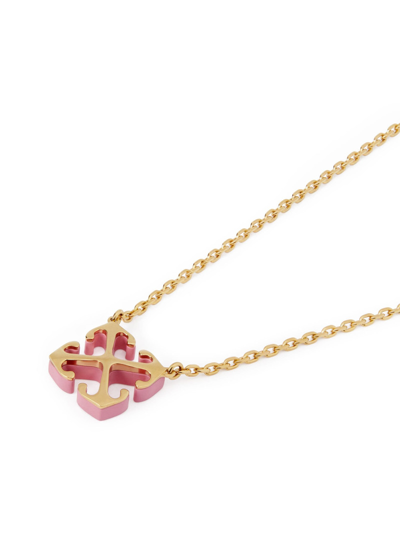 Off-White Enamel Arrow Necklace outlook