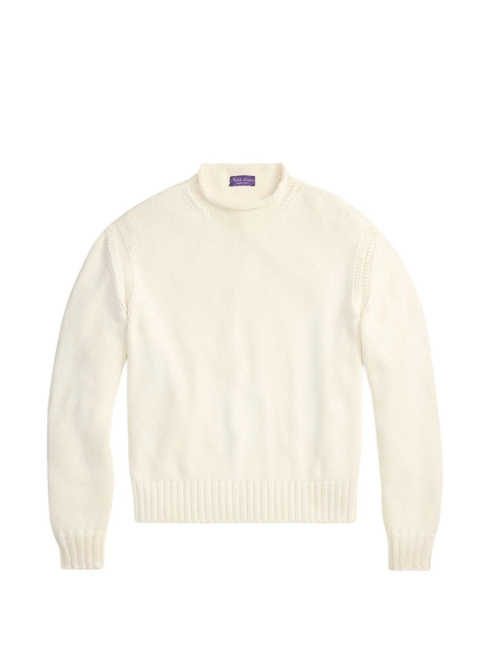 roll-neck cotton sweater - 1