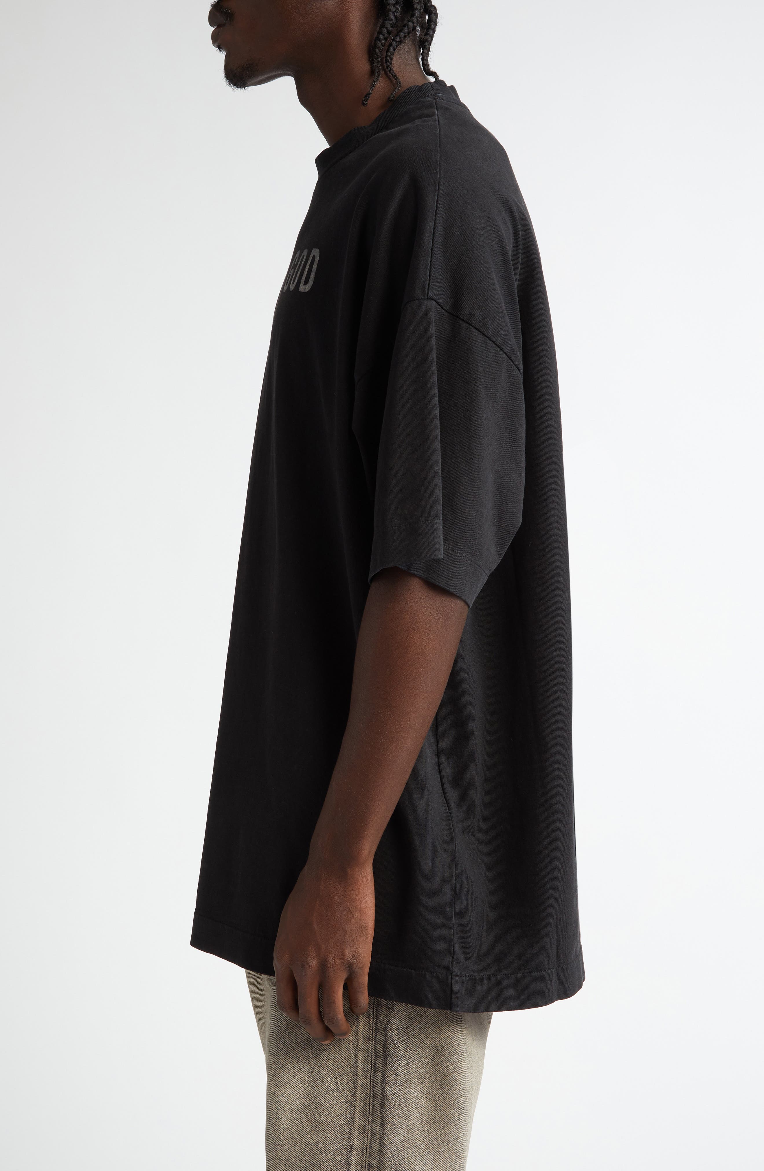Fear of God Oversize Logo Graphic T-Shirt in Black at Nordstrom - 3
