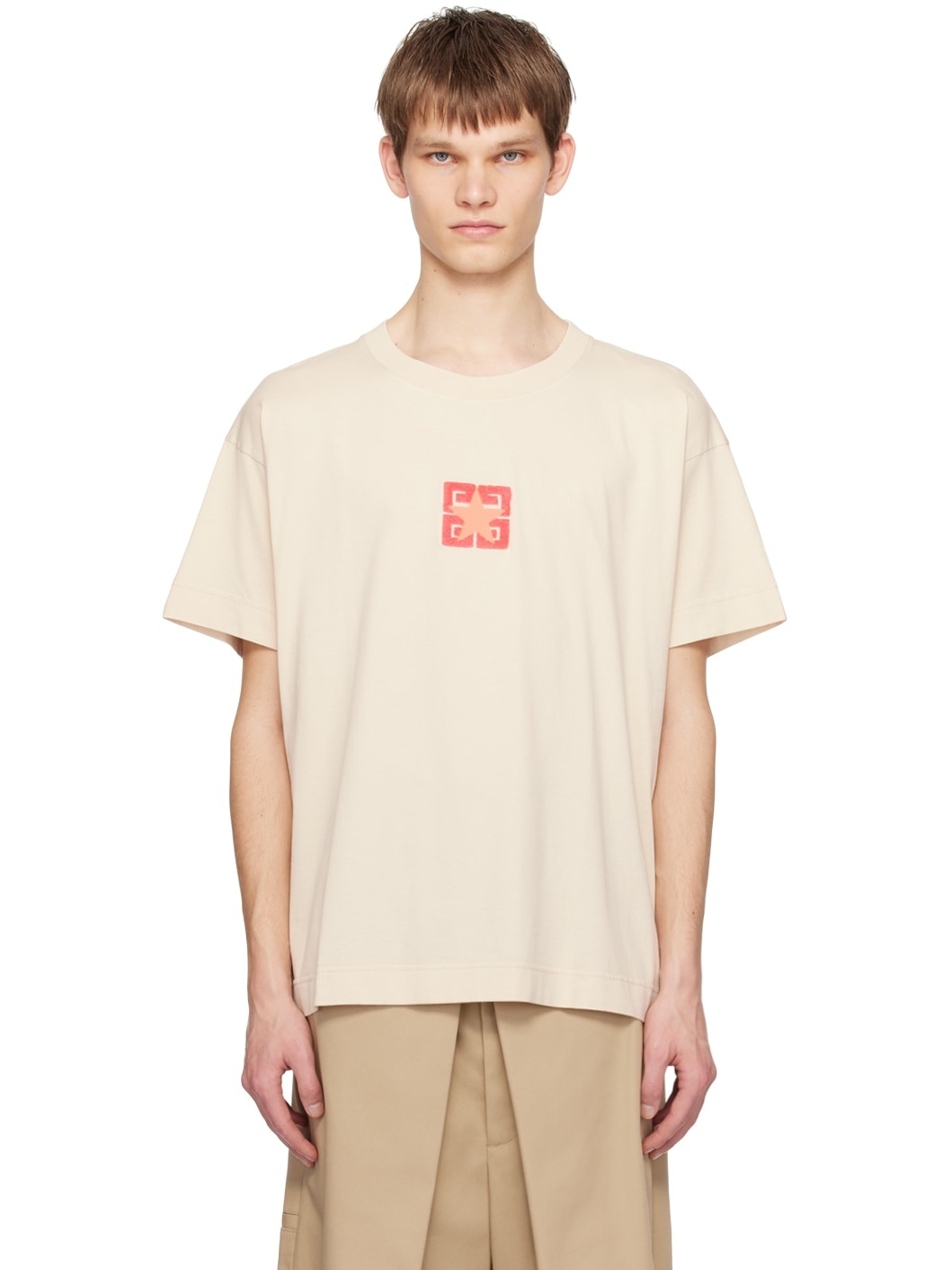 Beige 4G Stars T-Shirt - 1
