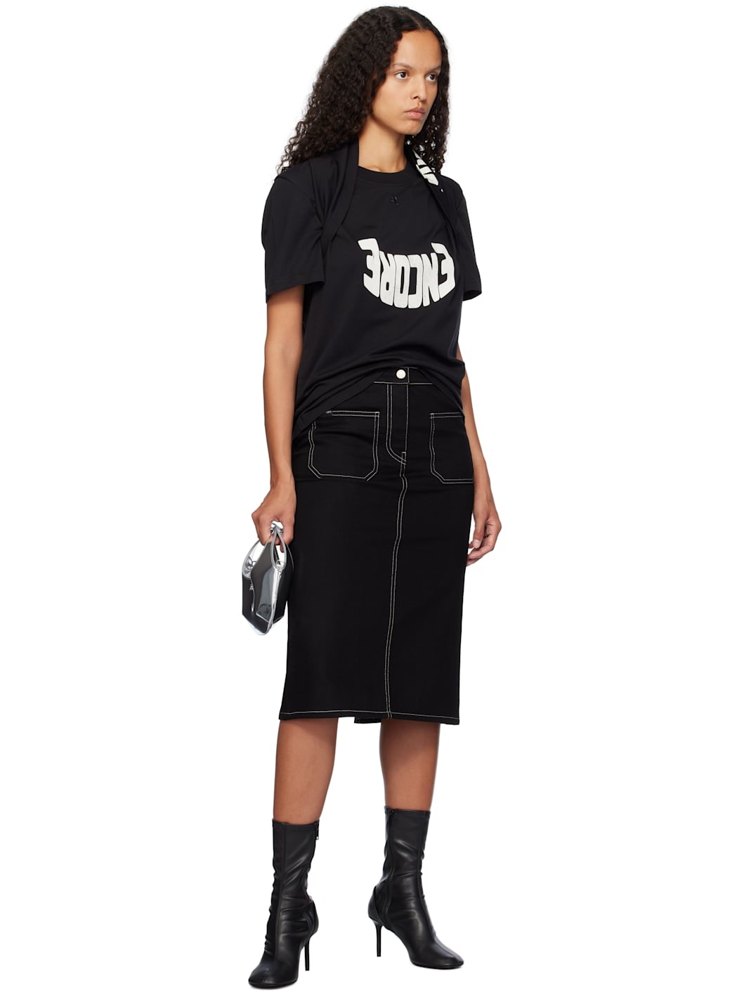 Black 'Encore' T-shirt - 4