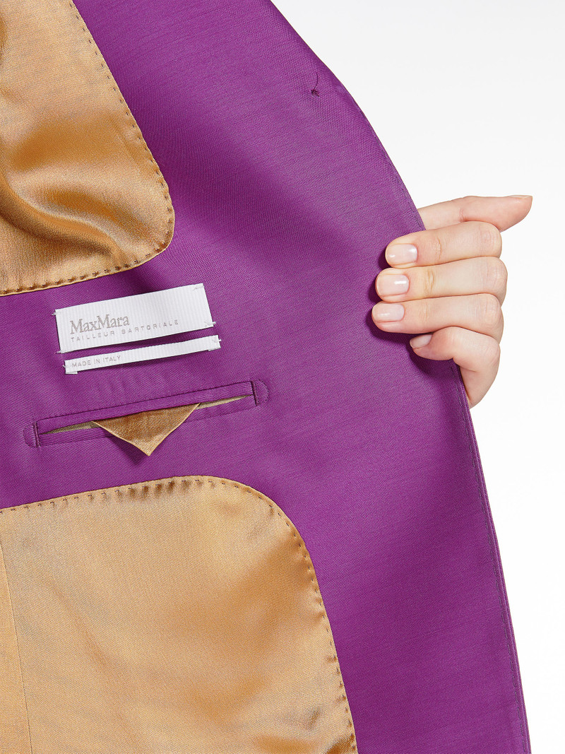 FIACRE Wool and silk double-fabric blazer 5