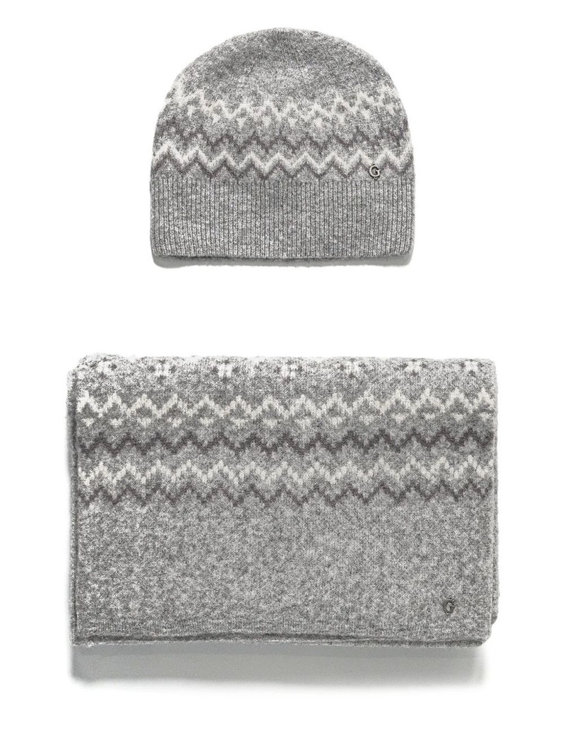 Zigzag beanie set 1
