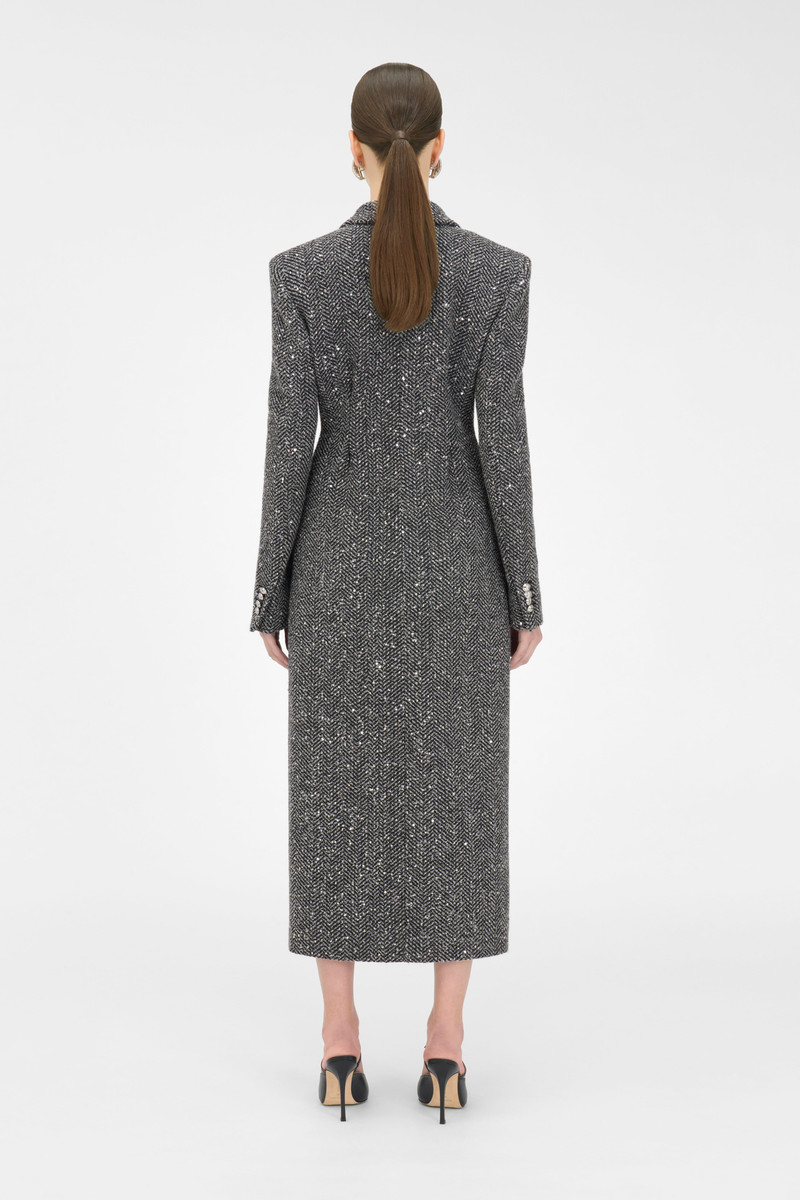 SEQUIN TWEED COAT 4