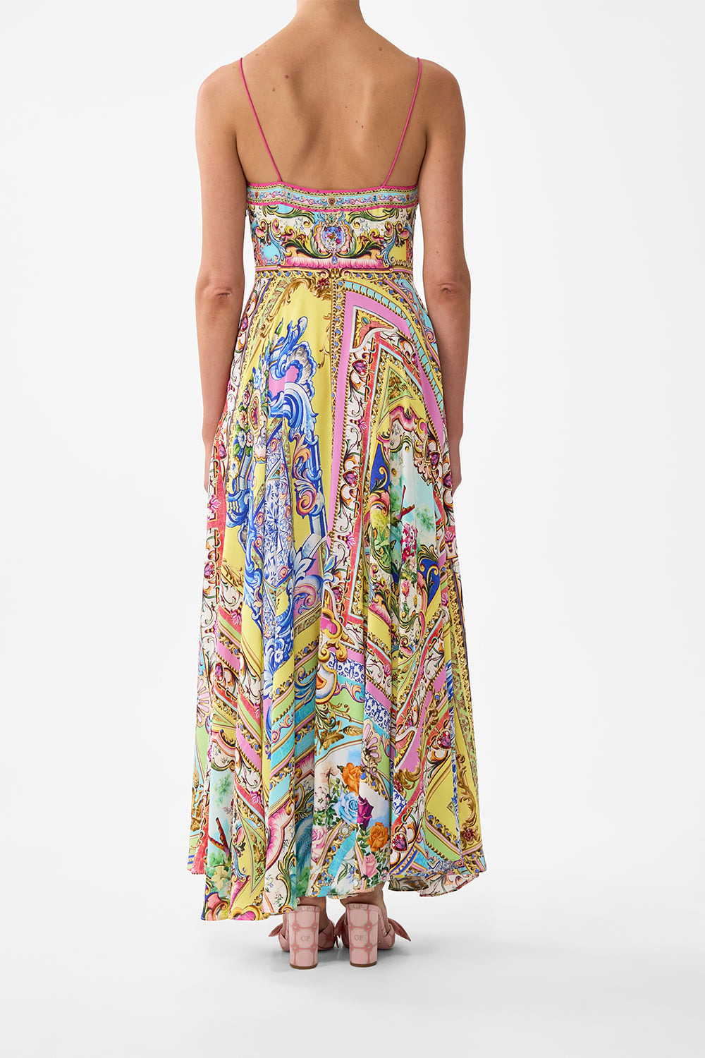 LONG DRESS WITH TIE FRONT - 3