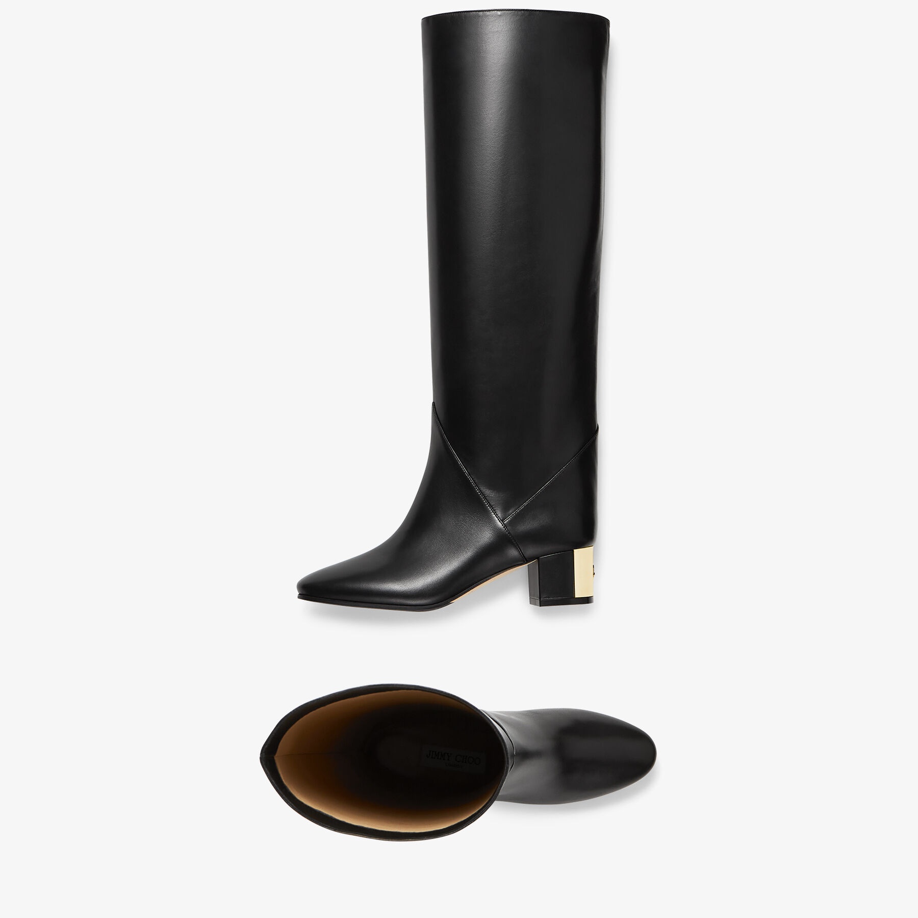 Rydea 45
Black Nappa Leather Knee High Boots - 6