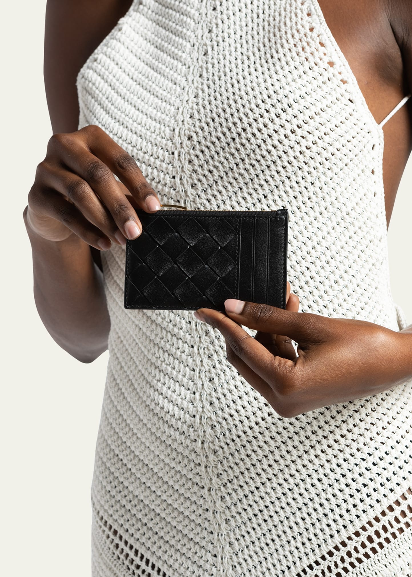 Intrecciato Napa Zip Card Case - 5