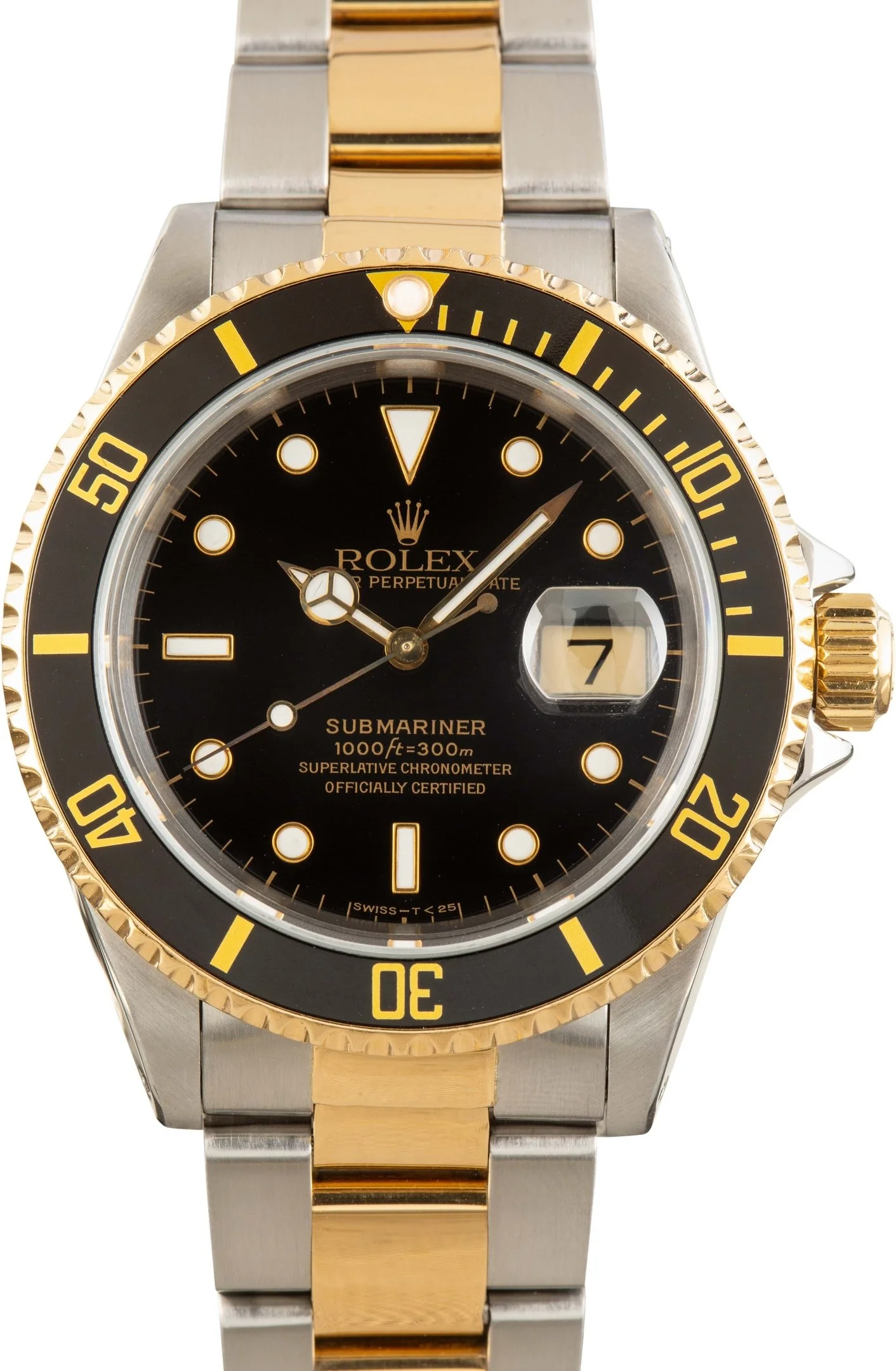 Used Men's Rolex Submariner Ref 16613 Black Dial - 1
