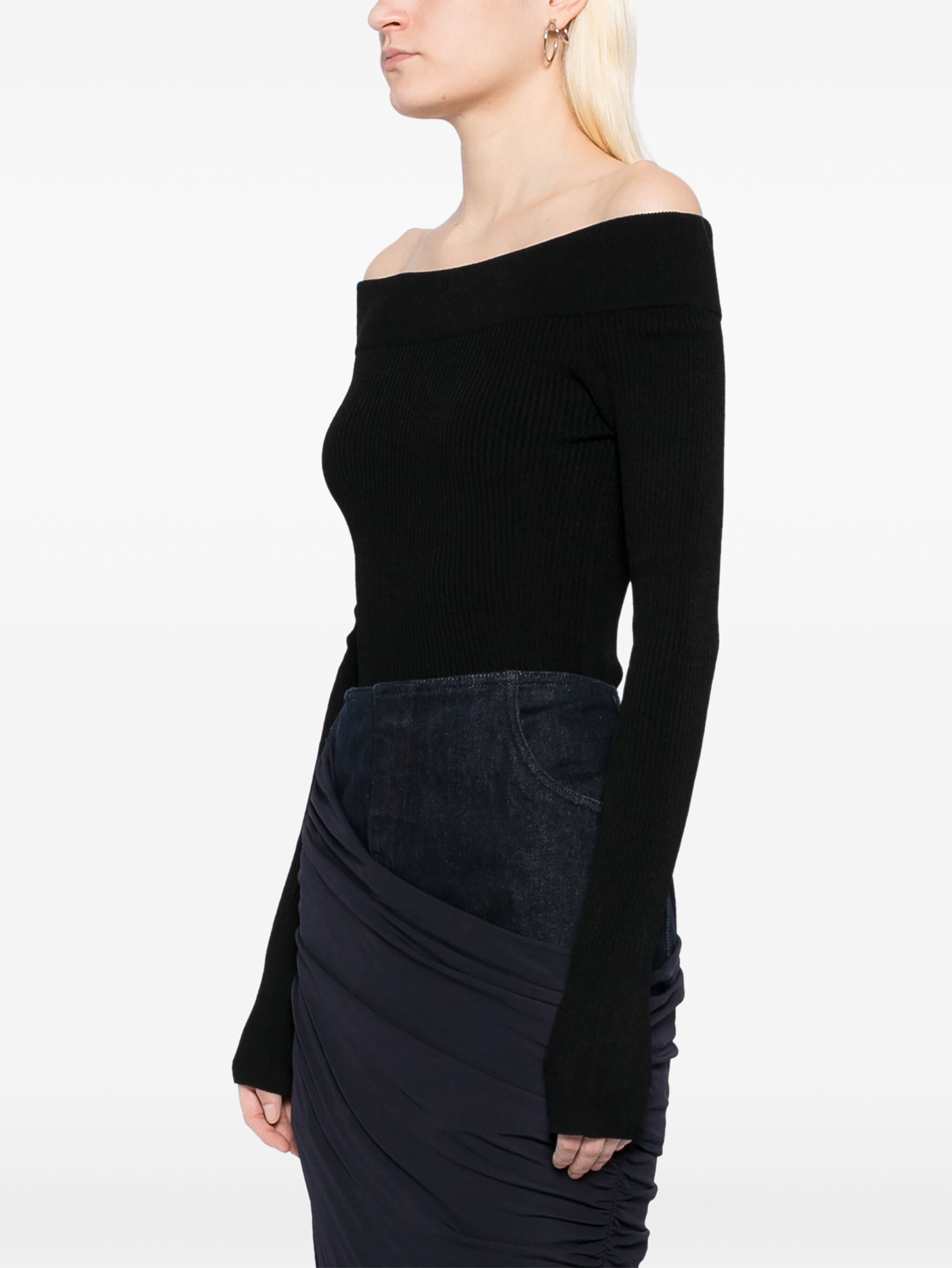 Off-should Body Sculpting Top - 2