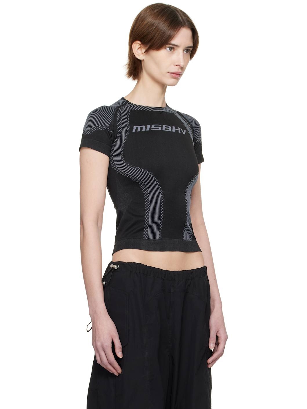 Black Jacquard Sport T-Shirt - 2