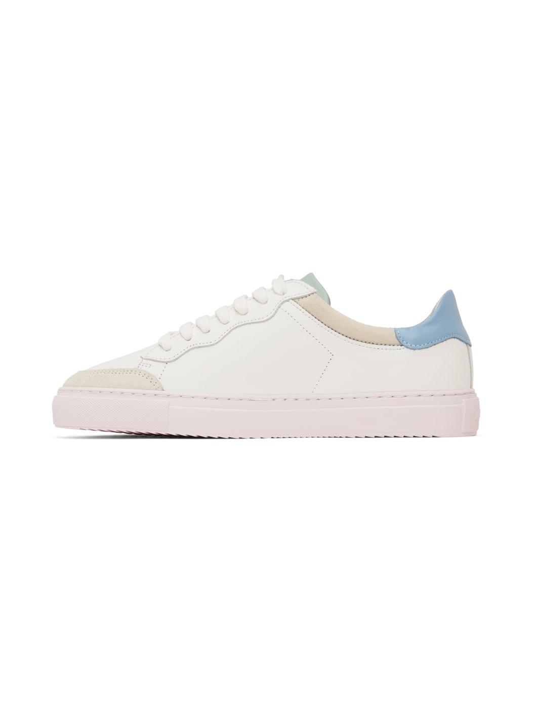 White & Pink Clean 180 Sneakers - 3