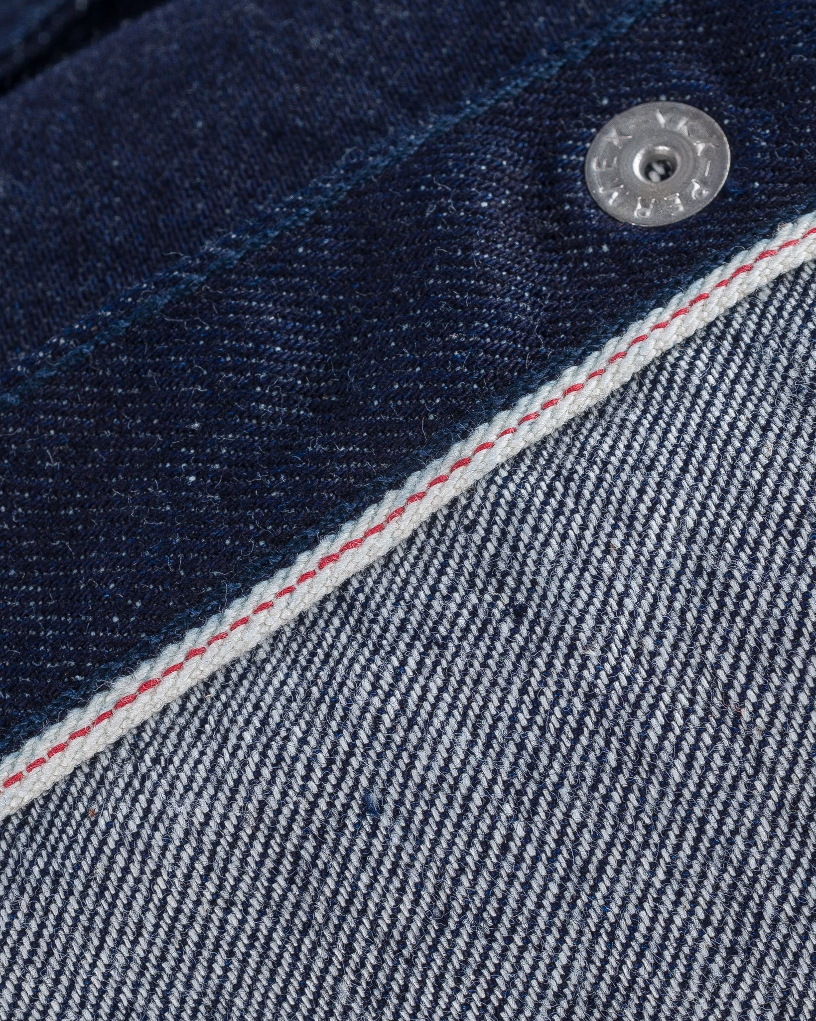IHSH-33-T 12oz Selvedge Denim Western Shirt With Tonal Stitching - Indigo - 19